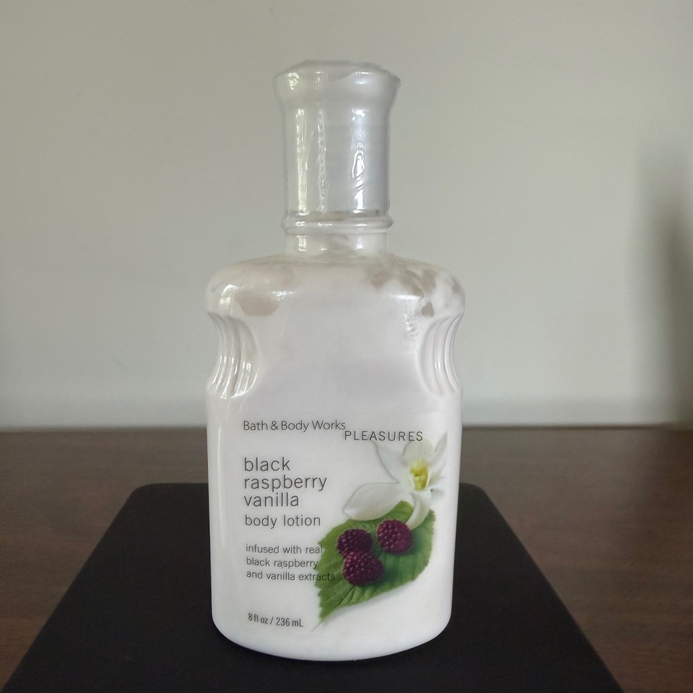 Bath & Body Works Pleasures Black Raspberry Vanilla Body Lotion 8oz New Sealed